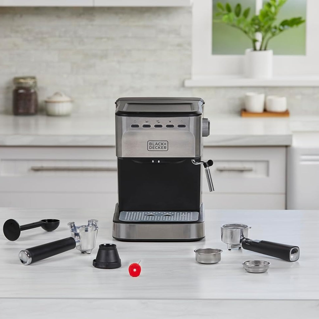 Black & Decker Máquina de Café Espresso Semiautomática (EM0312-0SDLA)