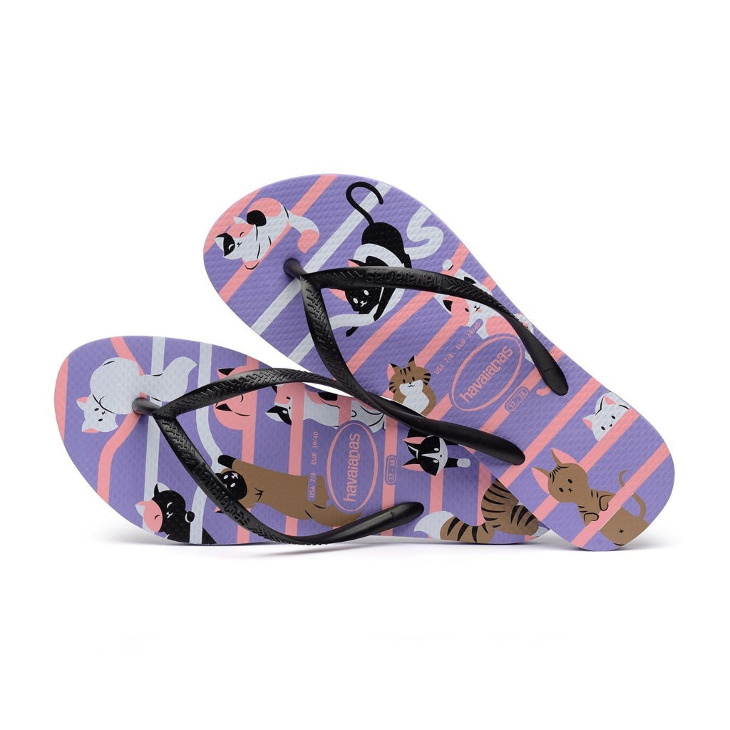 Havaianas Sandalias Slim Pets Purpura, para Niña/Mujer