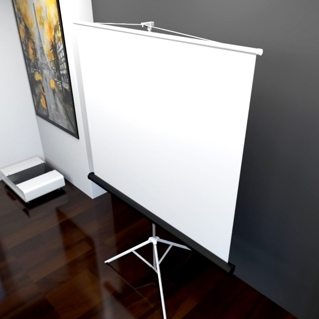 Klip Xtreme Pantalla Manual para Proyección 120" con Trípode, KPS-104