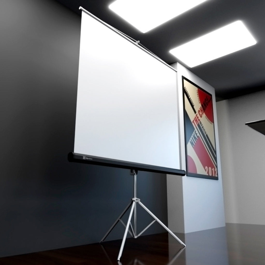 Klip Xtreme Pantalla Manual para Proyección 120" con Trípode, KPS-104