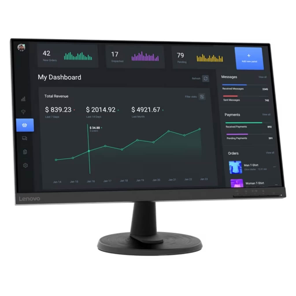 Lenovo Monitor 23.8" ThinkVision C24-40, 63DCKAR6LA