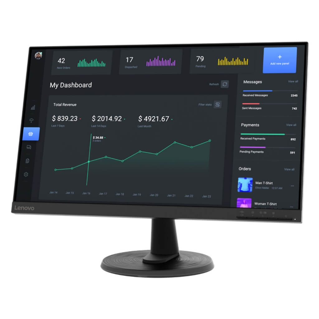 Lenovo Monitor 23.8" ThinkVision C24-40, 63DCKAR6LA