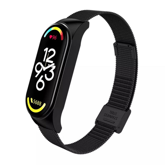 Mijobs Correa de Remplazo Metálica Milanesa para mi Band 7