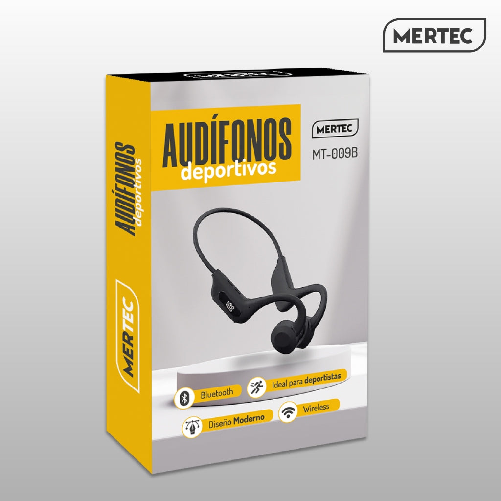 Mertec Audífonos Inalámbricos Deportivos (MT-009B)