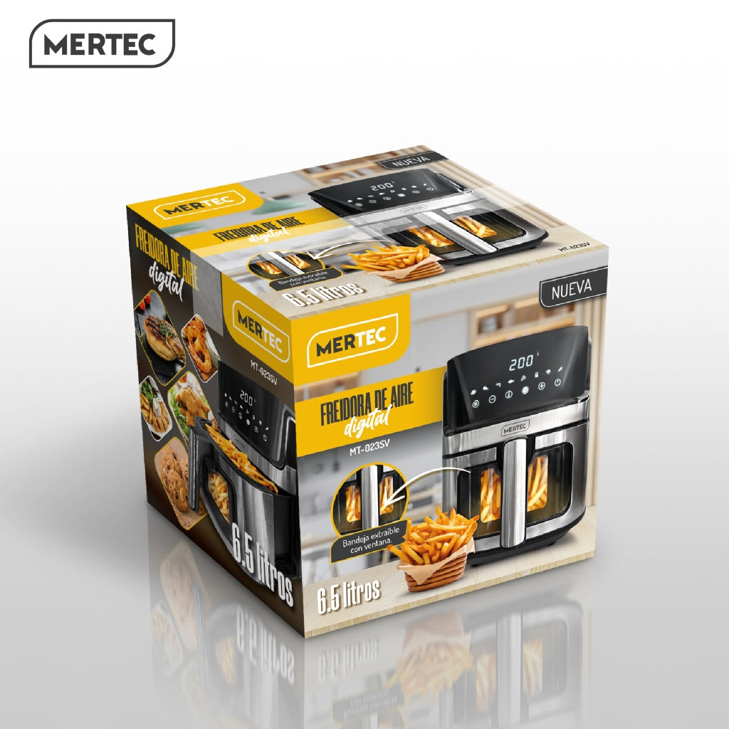 Mertec Freidora de Aire Digital 6.5 Litros (MT-023SV)