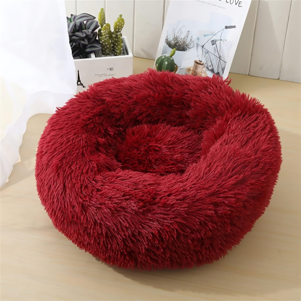 Miomu Cama de Peluche Redonda para Mascotas, Grande