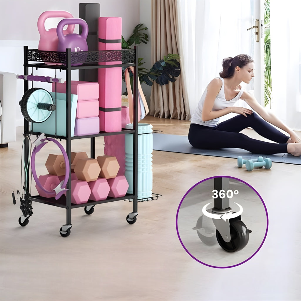 Miomu Estante Organizador Portátil para Gimnasio