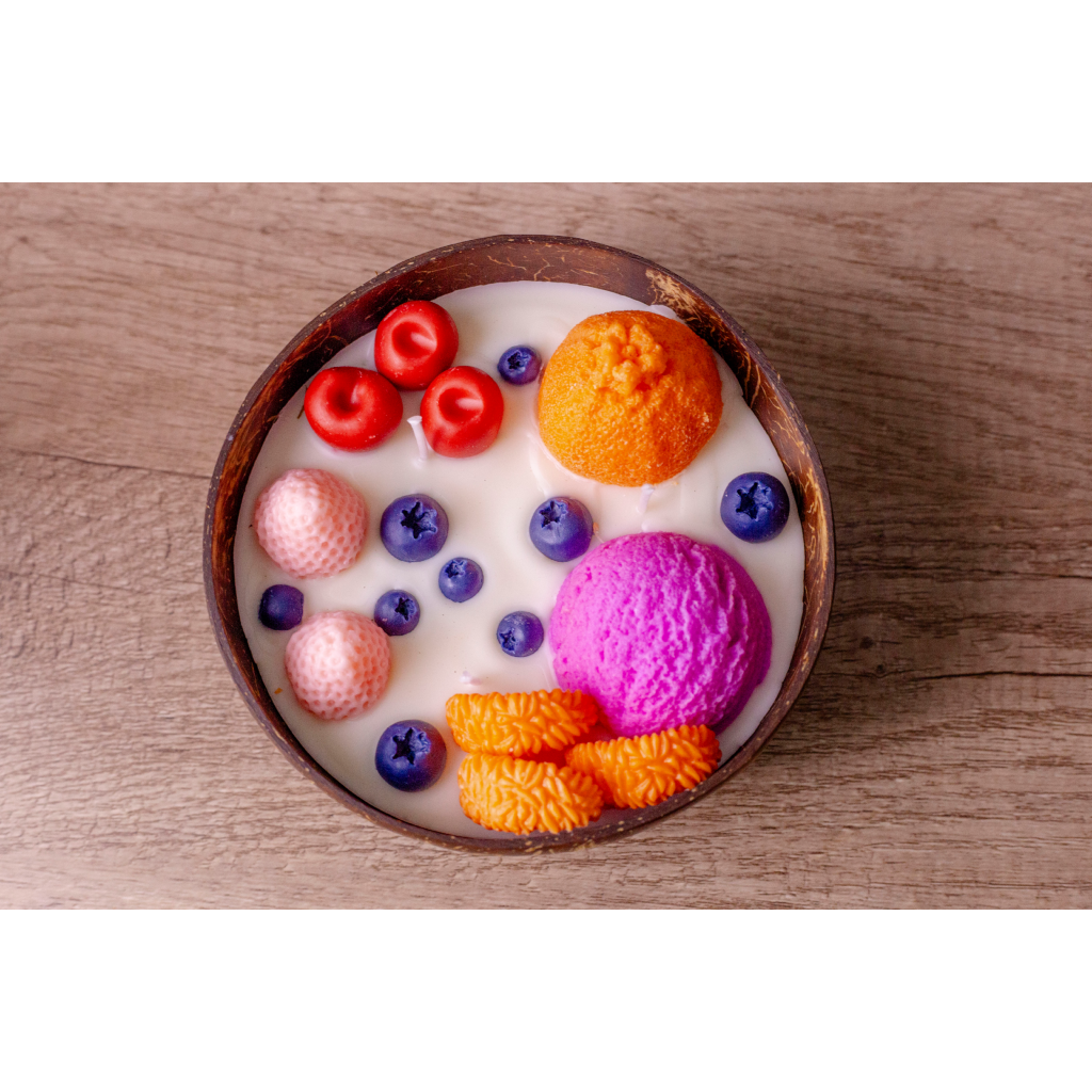 Miomu Vela Aromática Decorativa  Doble Mecha, Tropicalma