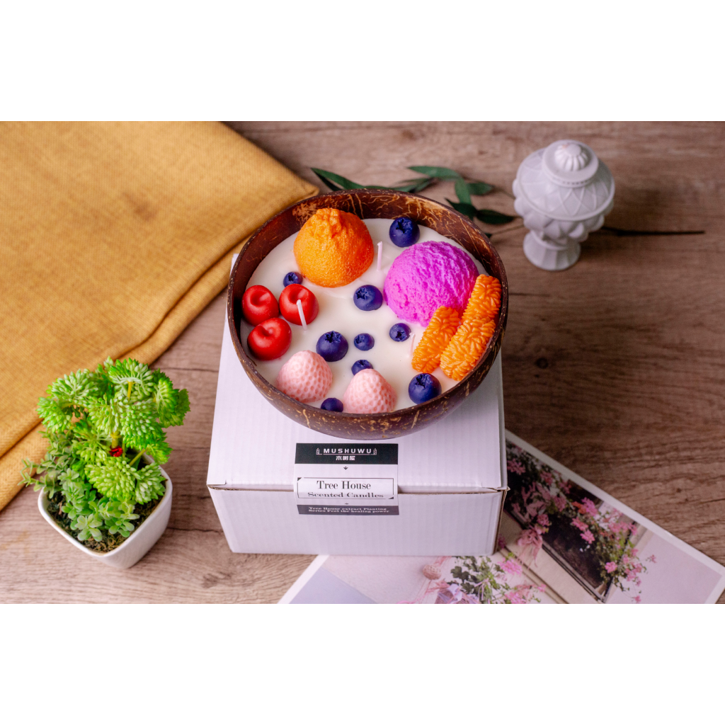 Miomu Vela Aromática Decorativa  Doble Mecha, Tropicalma