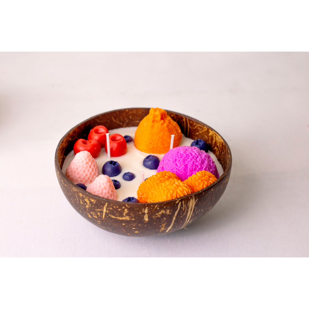 Miomu Vela Aromática Decorativa  Doble Mecha, Tropicalma