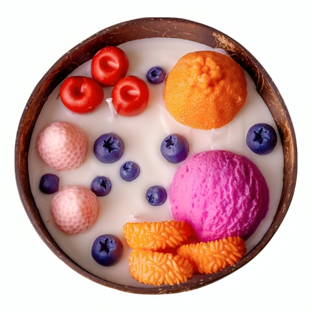 Miomu Vela Aromática Decorativa  Doble Mecha, Tropicalma