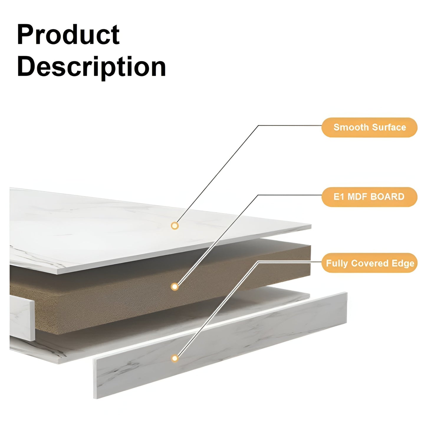 Miomu Mesa de Centro para Café de Madera
