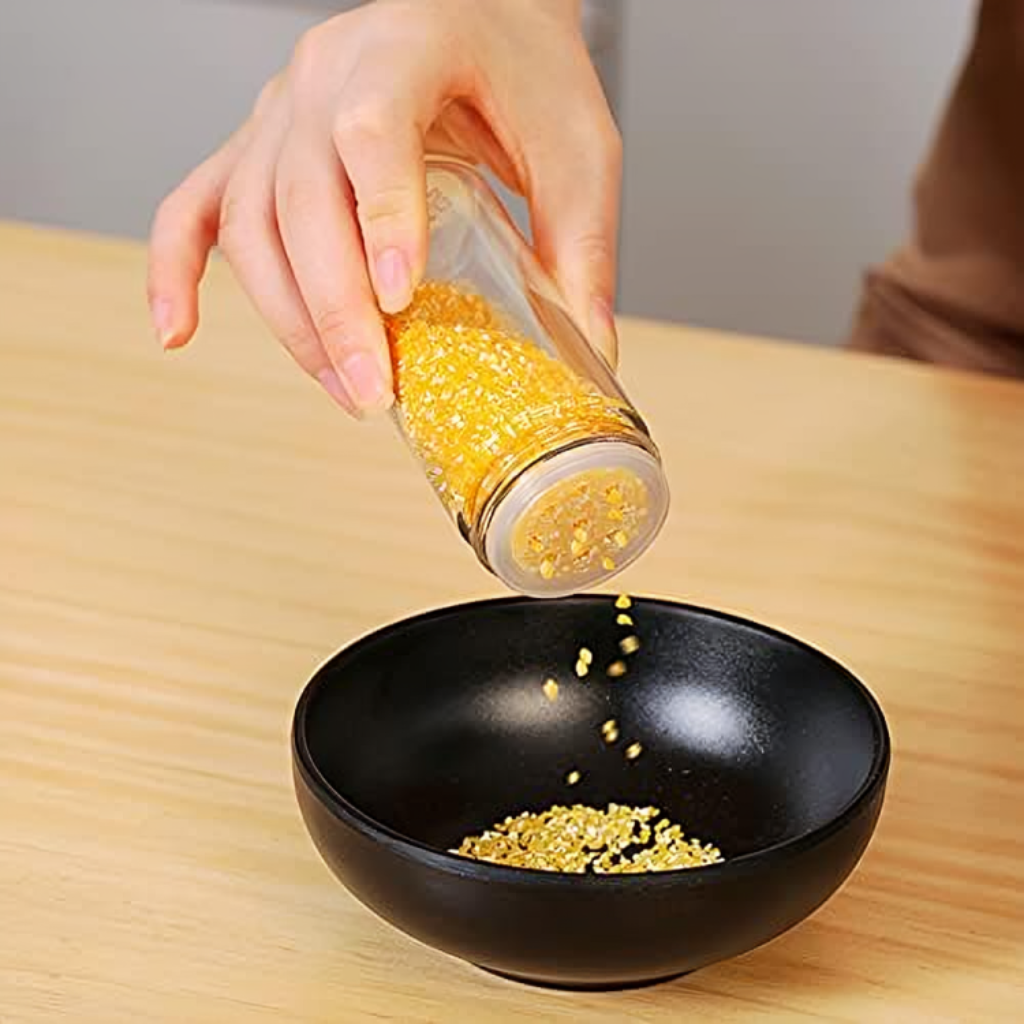 Miomu Organizador de Especias Giratorio con Frascos de Vidrio