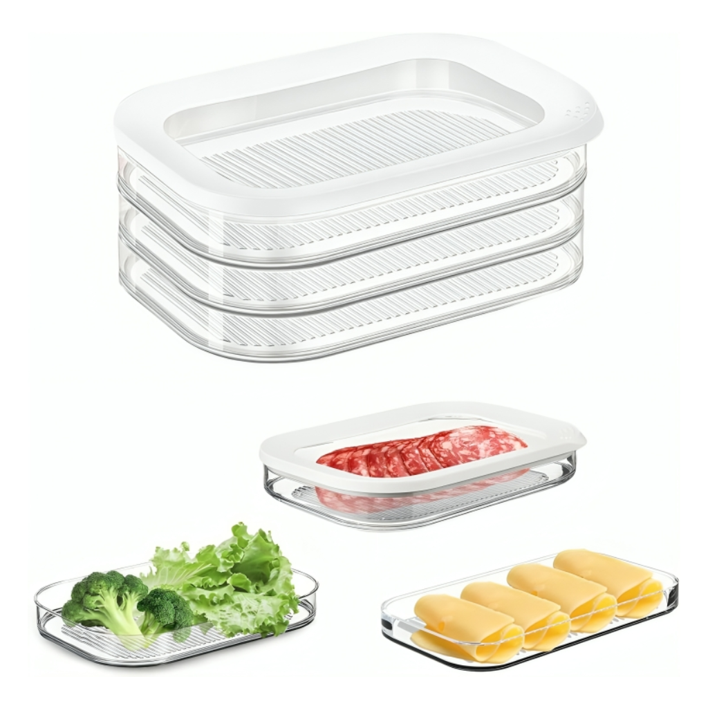 Miomu Contenedor de Plástico para Refrigerador