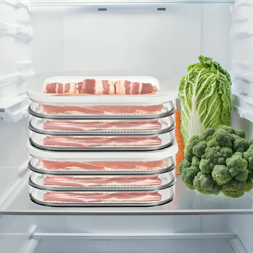 Miomu Contenedor de Plástico para Refrigerador