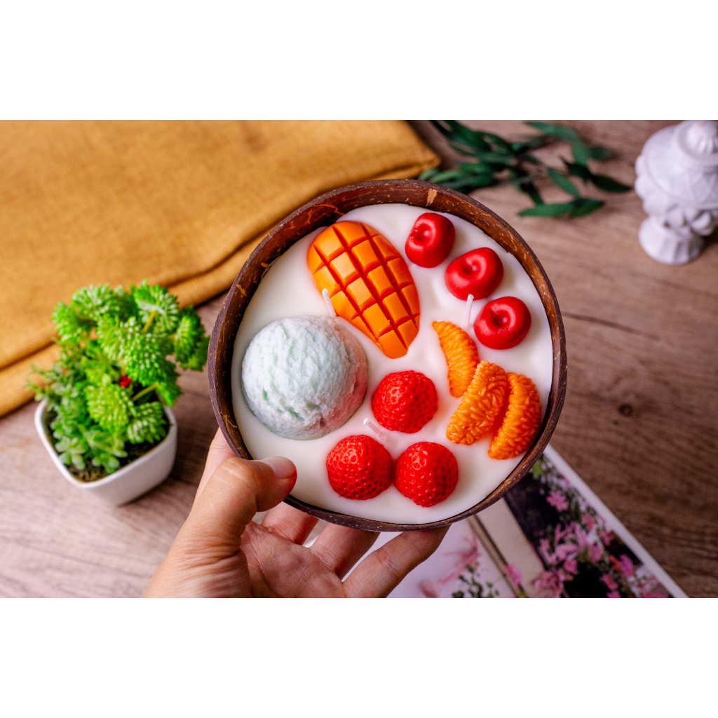 Miomu Vela Aromática Decorativa  Doble Mecha, Tropicalma