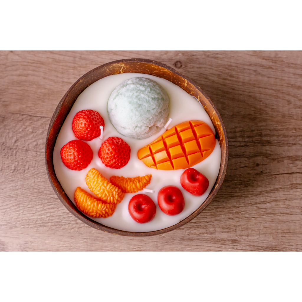 Miomu Vela Aromática Decorativa  Doble Mecha, Tropicalma