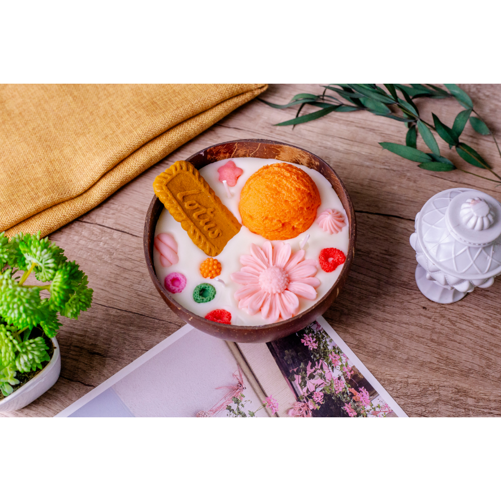 Miomu Vela Aromática Decorativa  Doble Mecha, Tropicalma