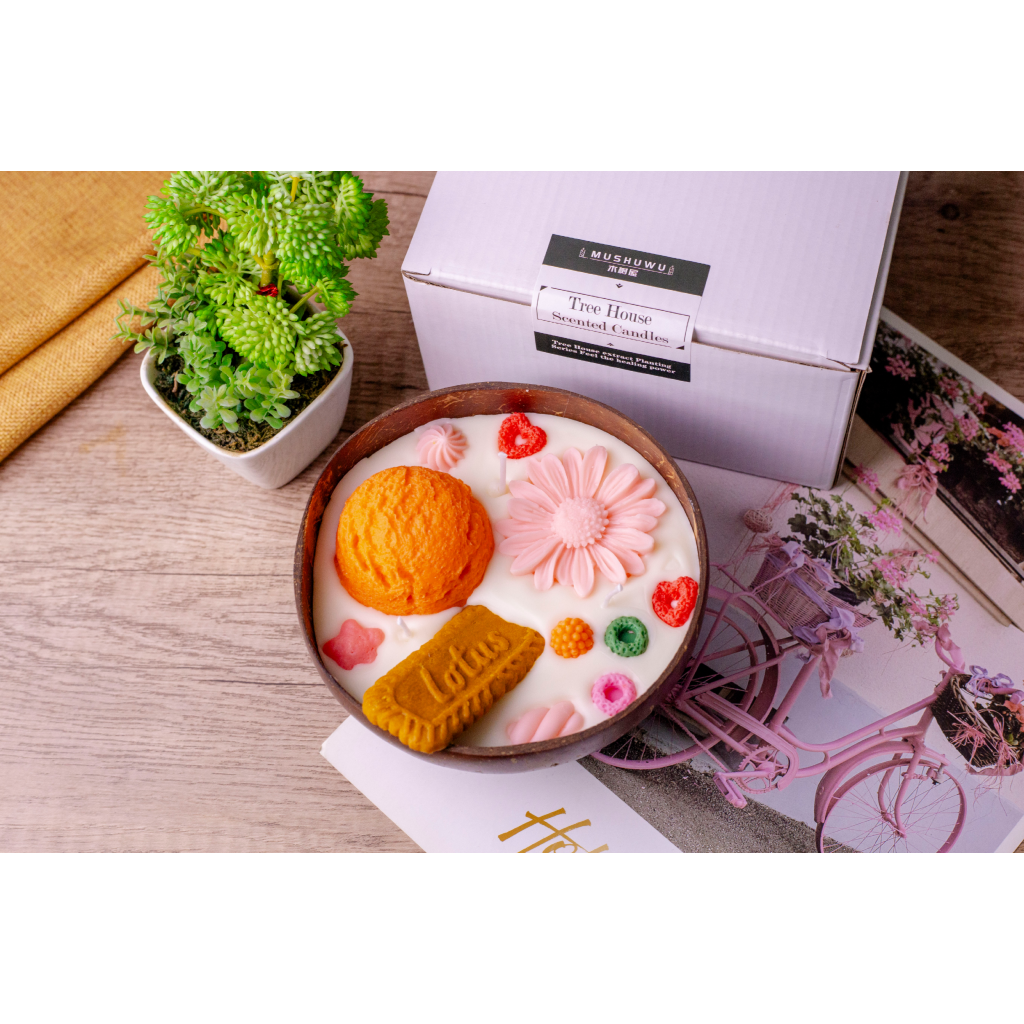 Miomu Vela Aromática Decorativa  Doble Mecha, Tropicalma