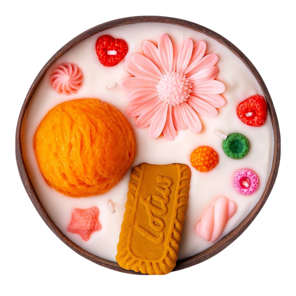 Miomu Vela Aromática Decorativa  Doble Mecha, Tropicalma