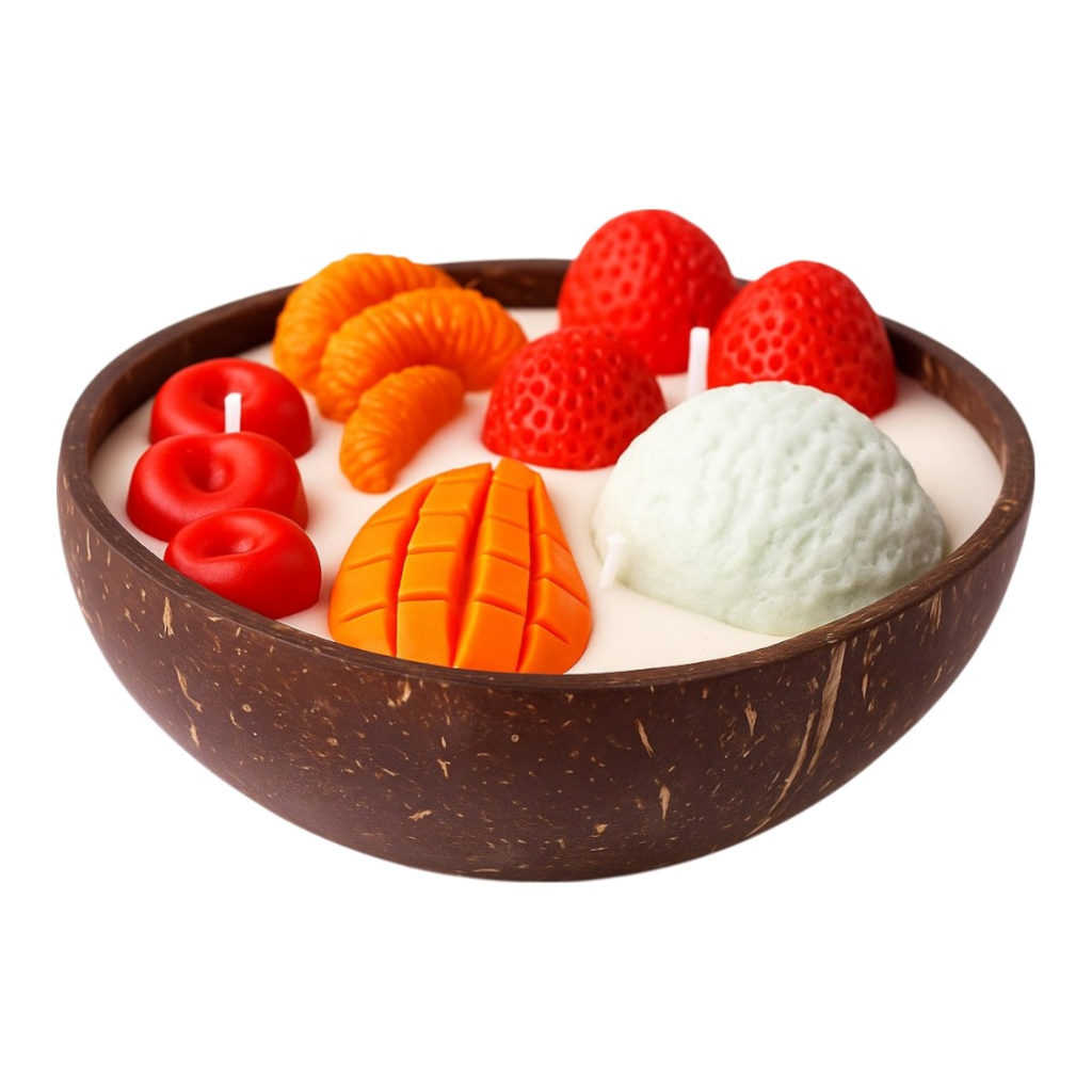 Miomu Vela Aromática Decorativa  Doble Mecha, Tropicalma