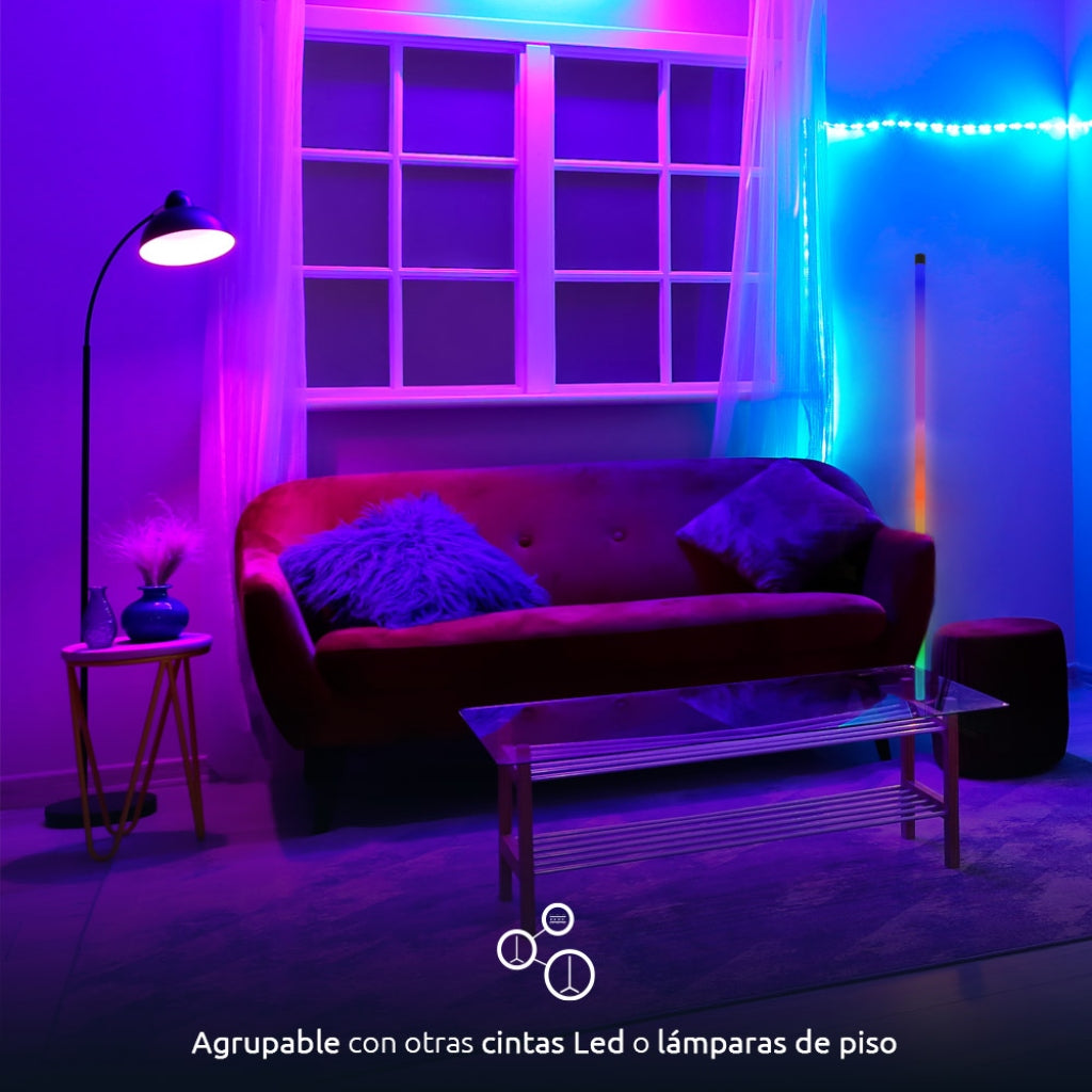 Nexxt Solutions Lámpara LED de Piso Inteligente Wi-Fi 1.5m, NHB-S710