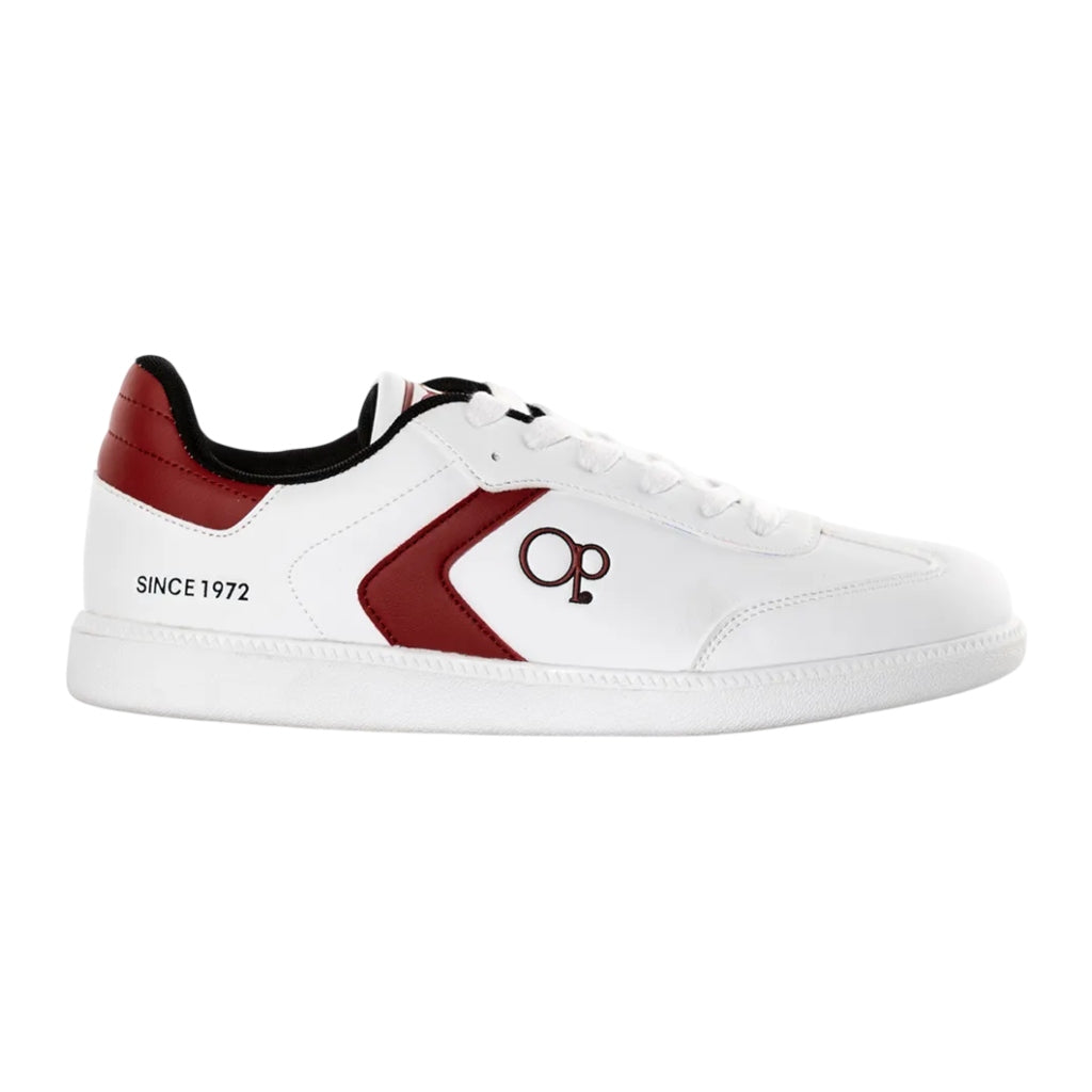 OP Tenis Casual Rio OP-RIO-H10 Blanco/Rojo, para Hombre