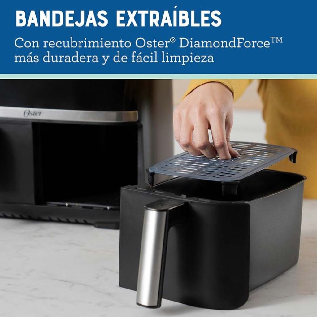 Oster Freidora de Aire Dual 7.6 Litros (CKSTAF7MCDDF)