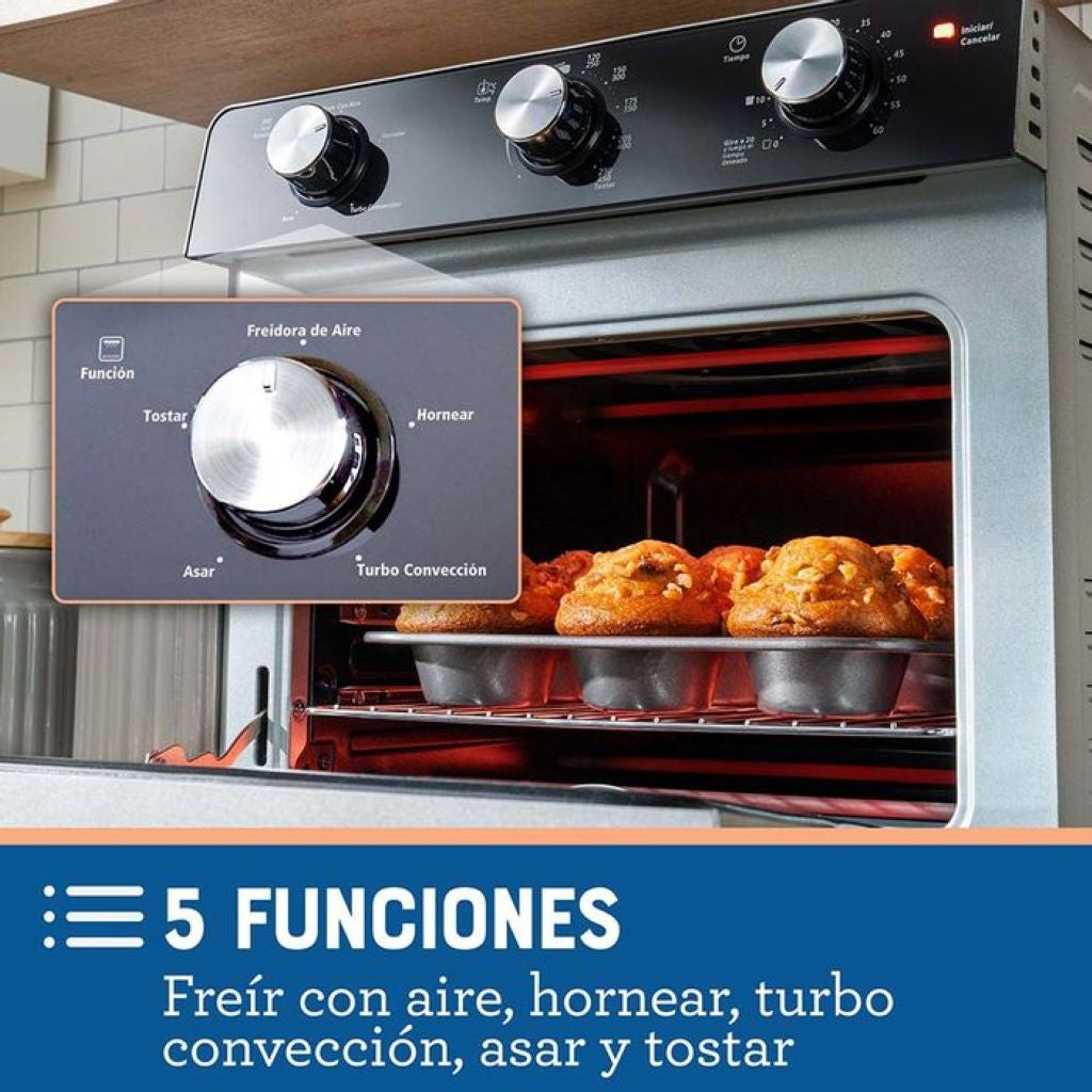 Oster Horno con Freidora de Aire 22 Litros (TSSTTVMAF1NS)