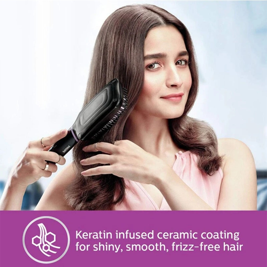 Philips Cepillo Alisador Anti-frizz para Cabello (BHH88000)