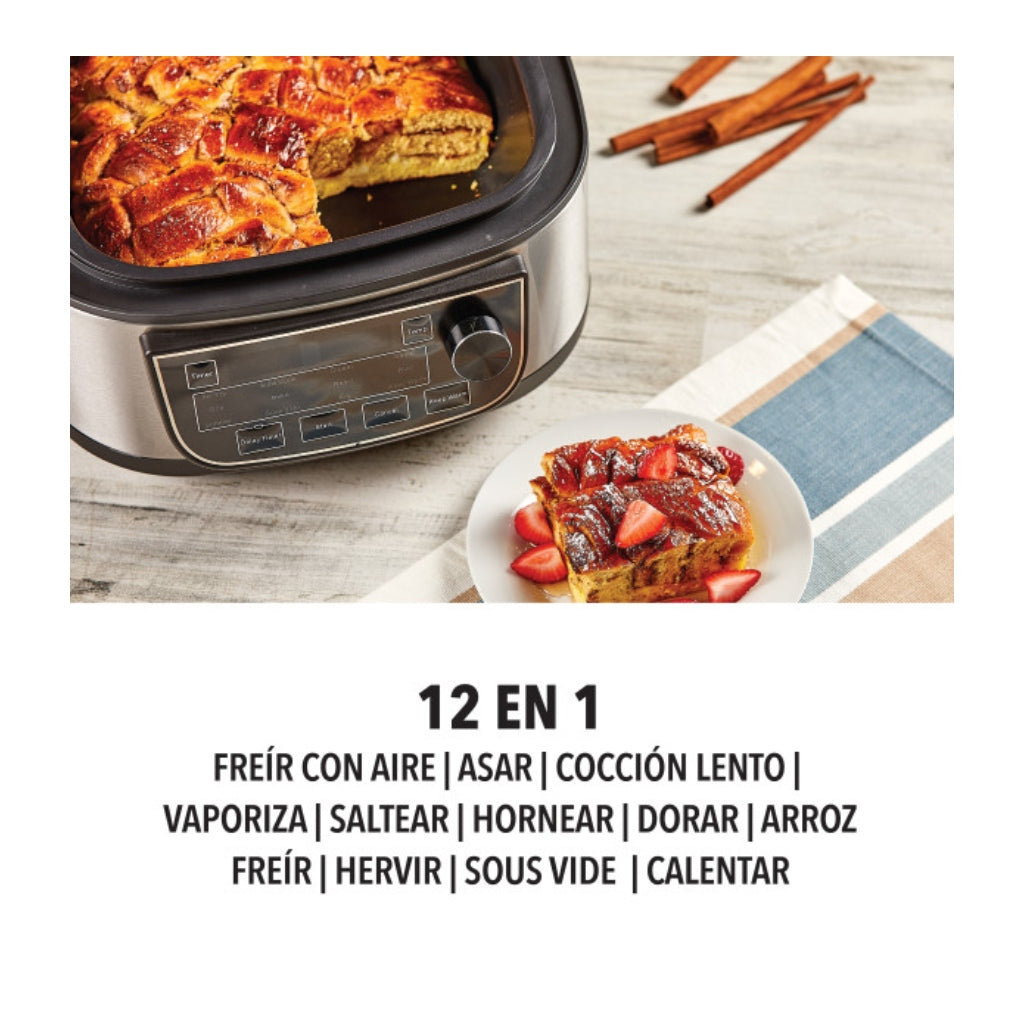 Power XL Olla Freidora de Aire con Parrilla 5.7 Litros, MFC-AF-6C-LA