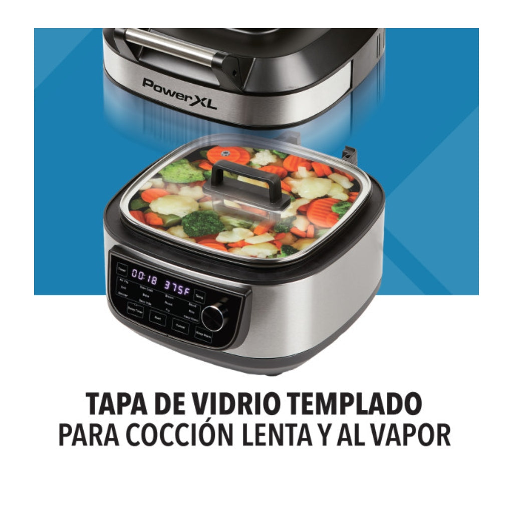 Power XL Olla Freidora de Aire con Parrilla 5.7 Litros, MFC-AF-6C-LA