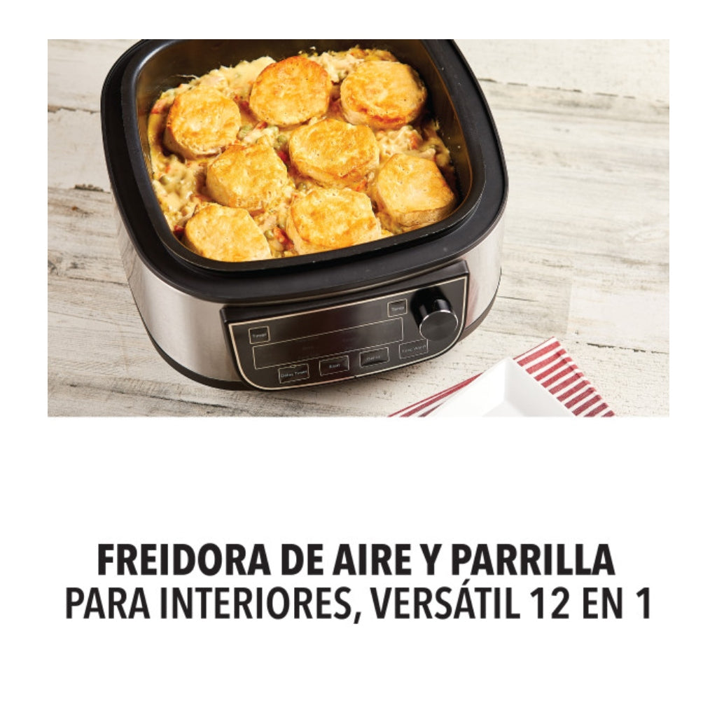 Power XL Olla Freidora de Aire con Parrilla 5.7 Litros, MFC-AF-6C-LA
