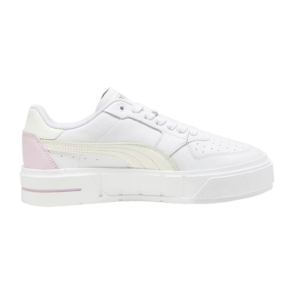 Puma Tenis Casual Cali Court Leather Blanco/Morado, para Mujer