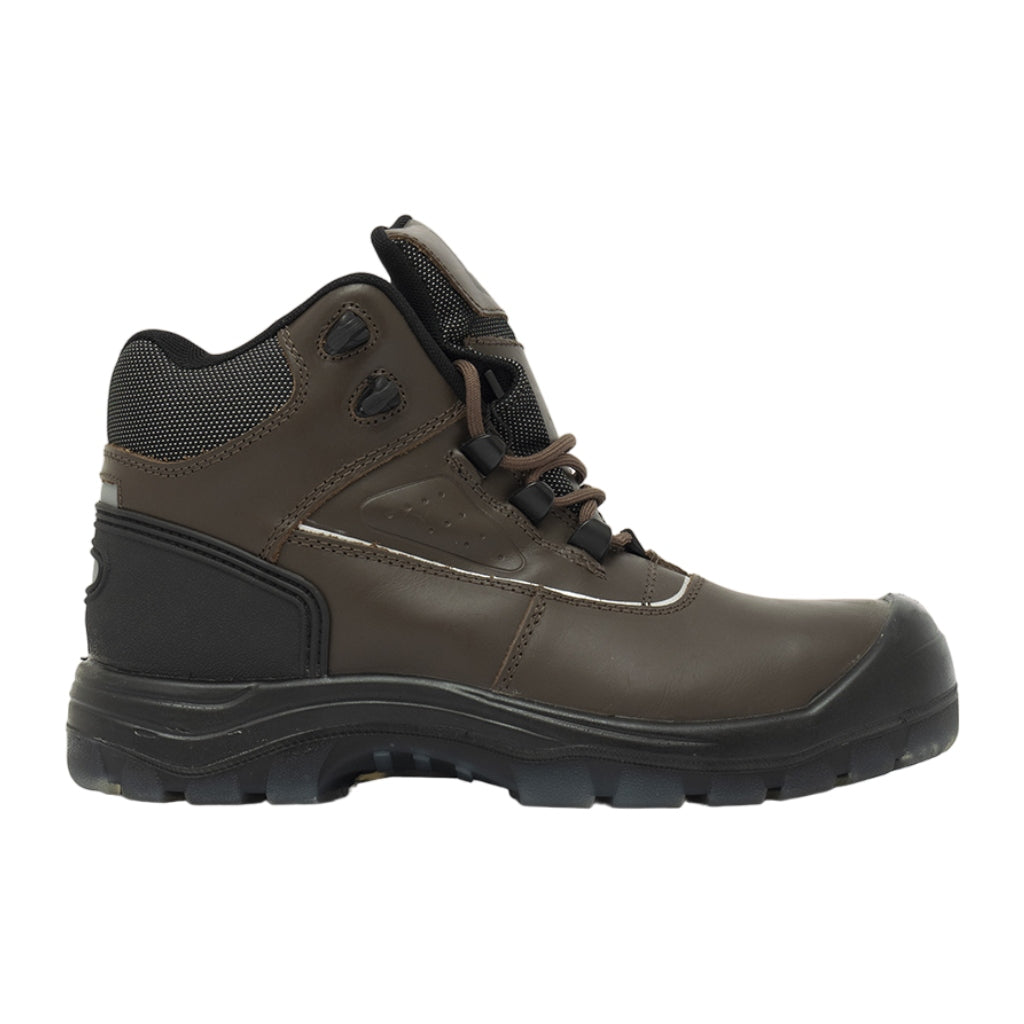 Safety Jogger Zapatos de Seguridad Bota Corte Medio Mars EH SB Café/Negro, para Hombre