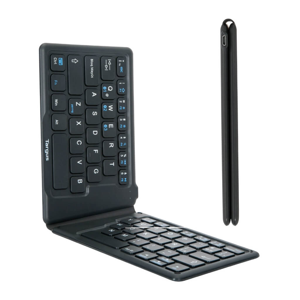 Targus Teclado Inalámbrico Ergonómico Plegable en Español, AKF003ES
