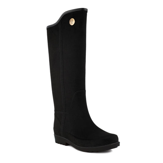 Ulan Botas Alta para Lluvia Alejandra Negra, para Mujer