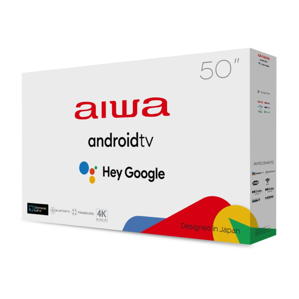 Aiwa Pantalla 50" UHD LED 4K Smart, AW50B4KFG