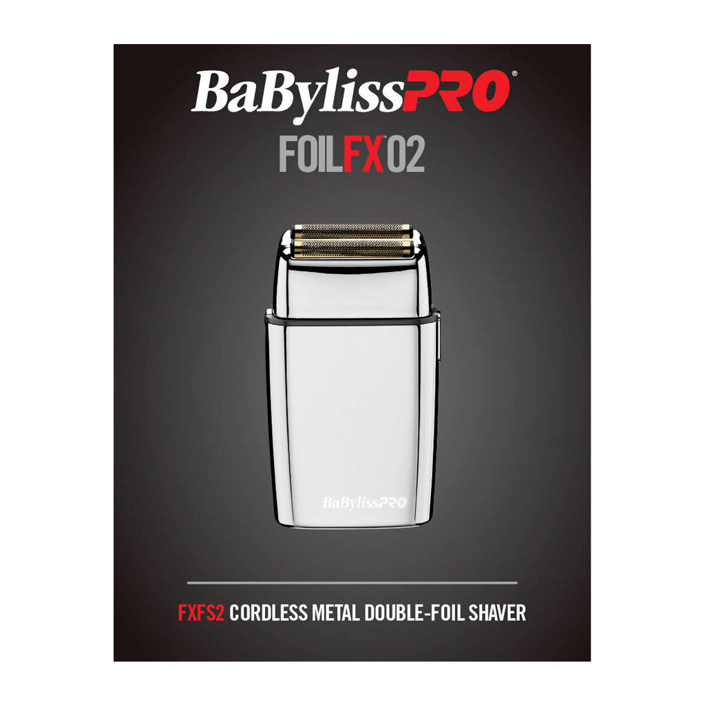 BaByliss Pro Afeitadora Inalámbrica Metálica Doble Hoja FX02
