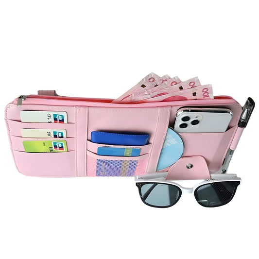 Miomu Organizador de Cuero Sintético para Visera de Vehículo