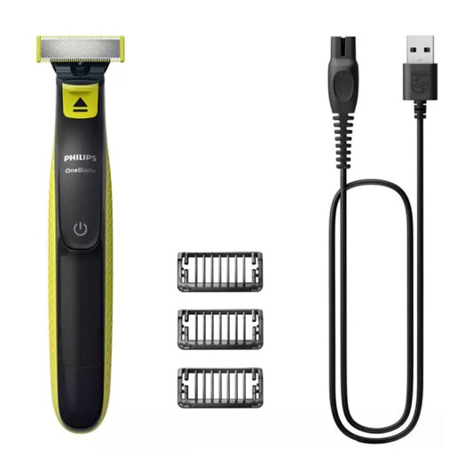 Philips Afeitadora Inalámbrica Recargable con 3 Peines Rostro Oneblade (qp272410)