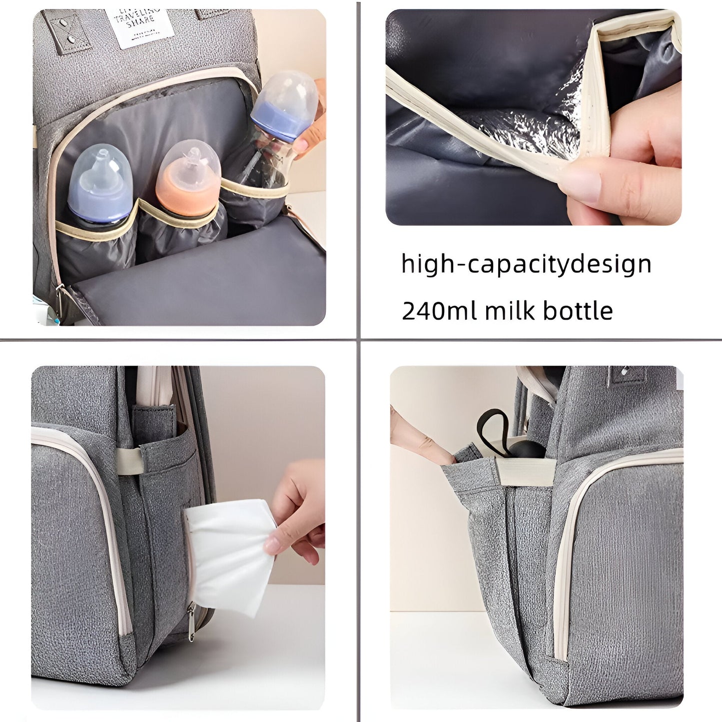 Miomu Bolso Pañalera Multiuso con Cambiador